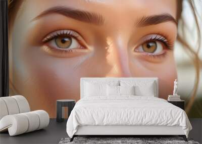 Close up of a Skincare Model with smooth skin Wall mural