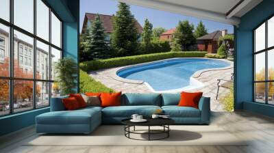 the pool Wall mural