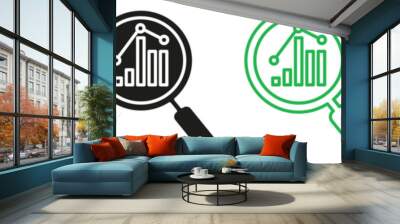 Prediction icon mark in filled style Wall mural