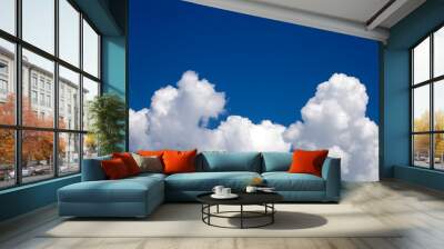 Beautiful blue sky and clouds . Wall mural