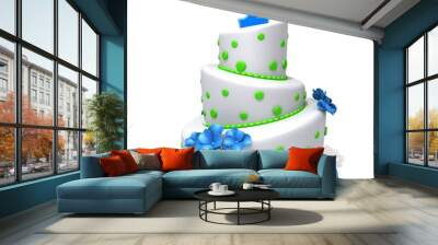 birthday cake with number two Wall mural