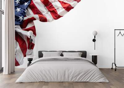 American flag on a transparent background Wall mural