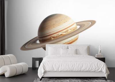 Saturn on a transparent background Wall mural