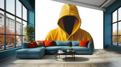 Winter jacket on transparent background Wall mural