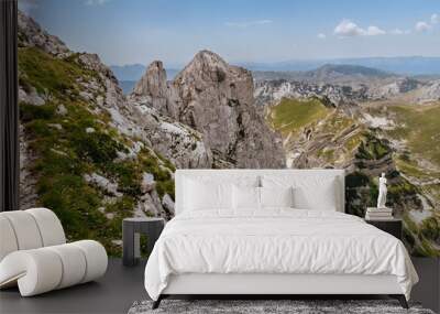 Alpine Mountain Landscape in Durmitor National Park Wall mural