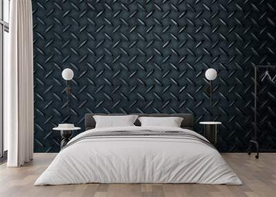 black diamond steel plate Wall mural