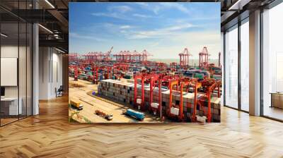 shanghai yangshan deepwater port Wall mural