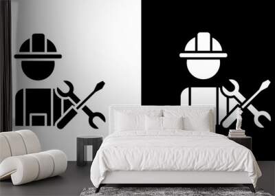 Labour icon Isolated flat vector in outline Wall mural