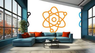 Physics icon Thin line illustration set Wall mural