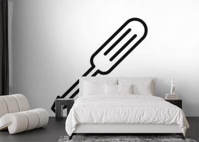 Screwdriver icon outline collection in black Wall mural