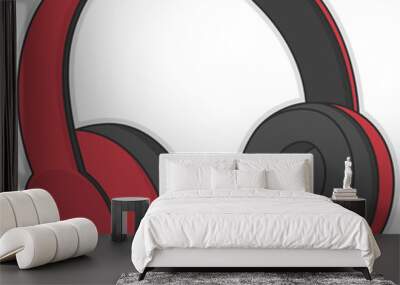 headphones Wall mural