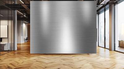 Silver metal texture surface background design Wall mural