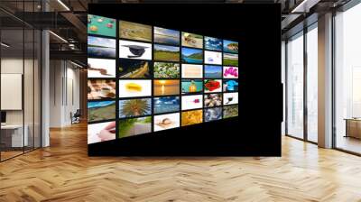 Multichannel television concept Wall mural