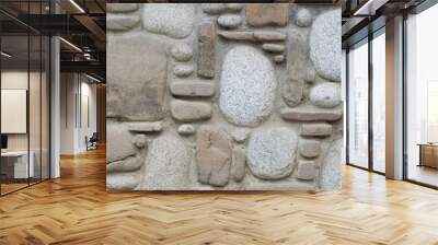 a hackneyed wall built of stones Wall mural