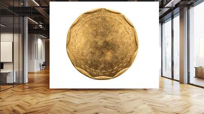 old empty gold coin on a przezroczystym isolated background. png Wall mural