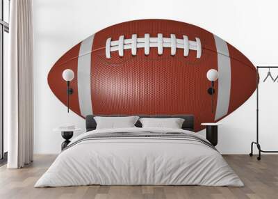 american football ball isolated on a white background Wall mural