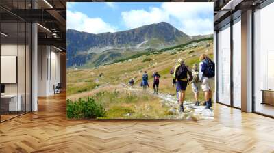 Hike with friends Wall mural