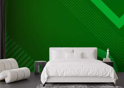 Abstract green futuristic wallpaper background template Wall mural