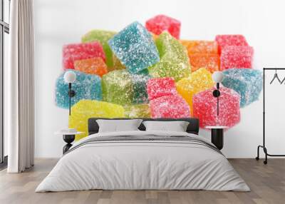 jelly bonbons sugar coated Wall mural