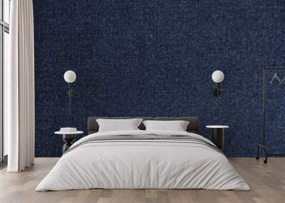 Navy blue denim texture Wall mural