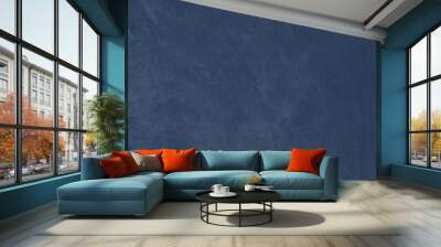 Blue suede texture luxurious background. Wall mural