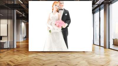 bride and groom Wall mural