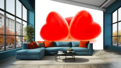 candy hearts isolated Wall mural