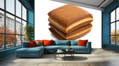 Swiss Biberli cookies isolated Wall mural