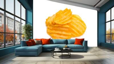 Wavy potato chips Wall mural