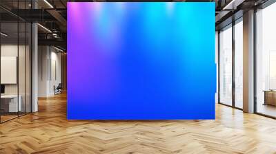 Blurred multicolored and classic blue  color background from light. Iridescent holographic abstract bright neon colors backdrop. Wall mural