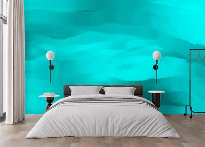 colorful abstract gradient background blue green desing. water texture.  Wall mural