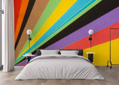 Multi-color cardboard or paper, stationery for children Wall mural