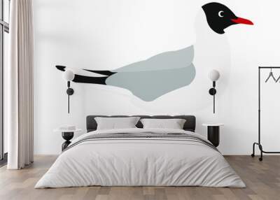 vector illustration of gull bird Wall mural