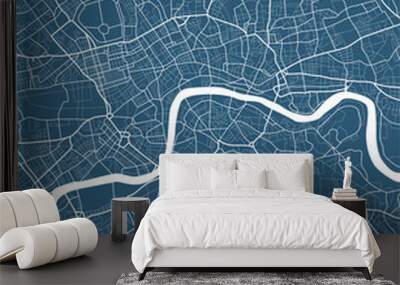 city map of London with well organized separated layers. Wall mural