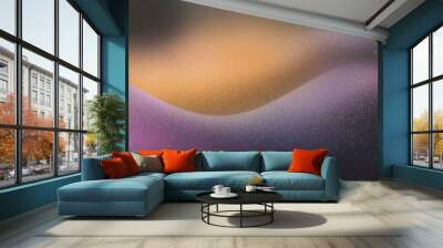 Gradient grainy background with an organic wavy shape on it Wall mural