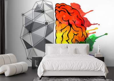 Concept of the human brain Wall mural