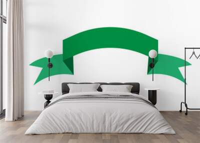 Ribbon green sign 2.04 Wall mural