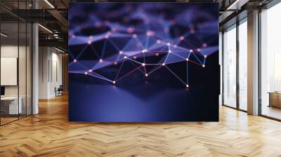 abstract background technology connection Wall mural