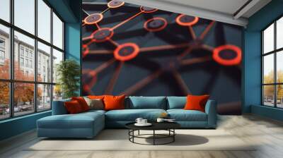 Artificial Neural Network Axon Synapse Connection Wall mural