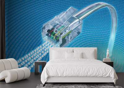 connect plug Wall mural