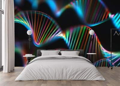 DNA Genetic Code Colorful Wall mural