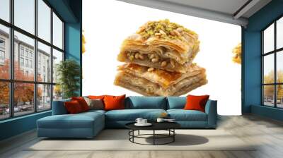 Baklava, PNG Transparent or white background set Wall mural