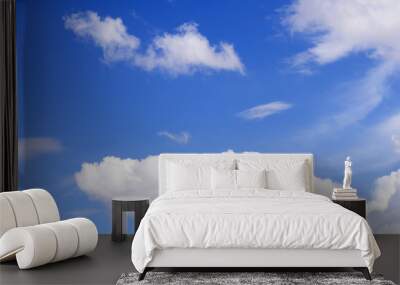 cloud with blue sky background Wall mural