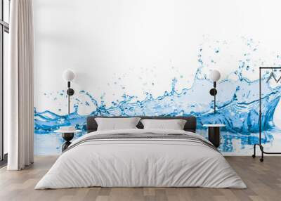 blue water splash Wall mural