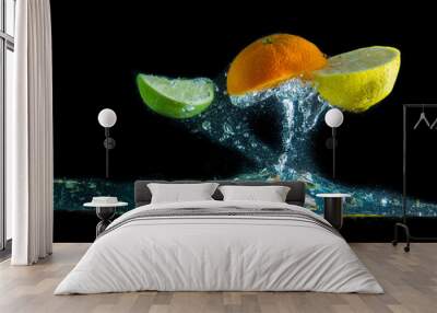 fruit splash Wall mural