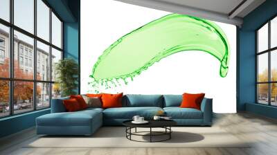 green water splash - summer drink abstract Wall mural