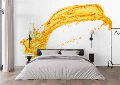 orange juice splash Wall mural