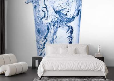 water splash in glass Wall mural