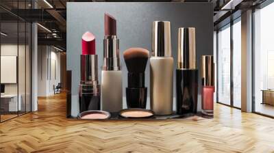 Elegant Cosmetic Essentials: Exclusive Mockup Collection Wall mural