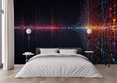 Abstract Network Wall mural